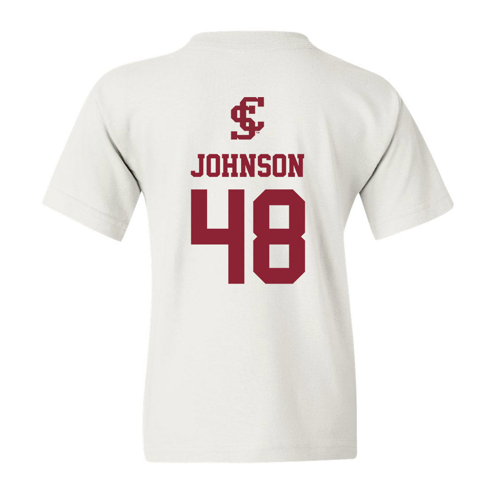 SCU - NCAA Mens Basketball : JoshuaJohnson - Youth T-Shirt Classic Shersey-1