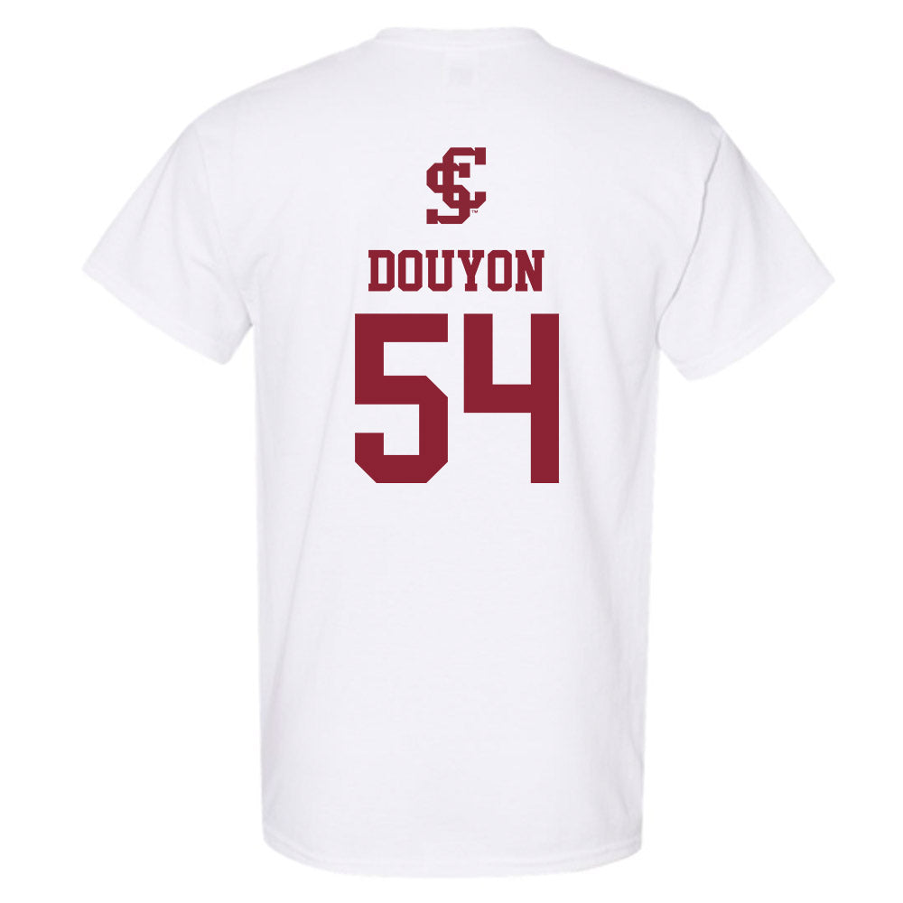 SCU - NCAA Men's Basketball : Malachi Douyon - T-Shirt-1