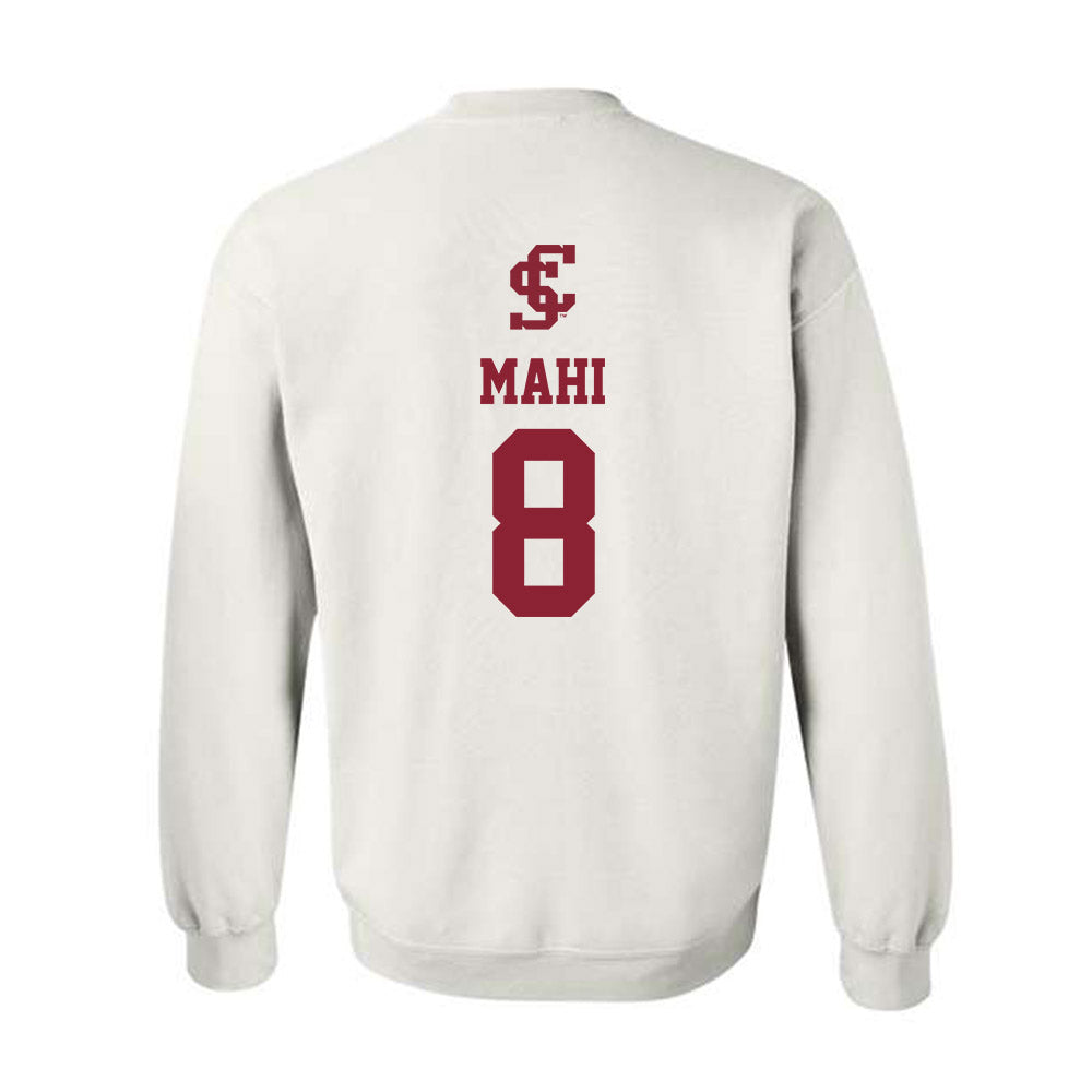 SCU - NCAA Men's Basketball : Elijah Mahi - Crewneck Sweatshirt-1