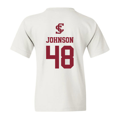 SCU - NCAA Mens Basketball : JoshuaJohnson - Youth T-Shirt Classic Shersey-1