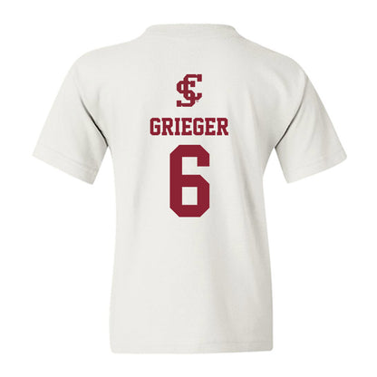SCU - NCAA Women's Basketball : Sienna Grieger - Youth T-Shirt-1
