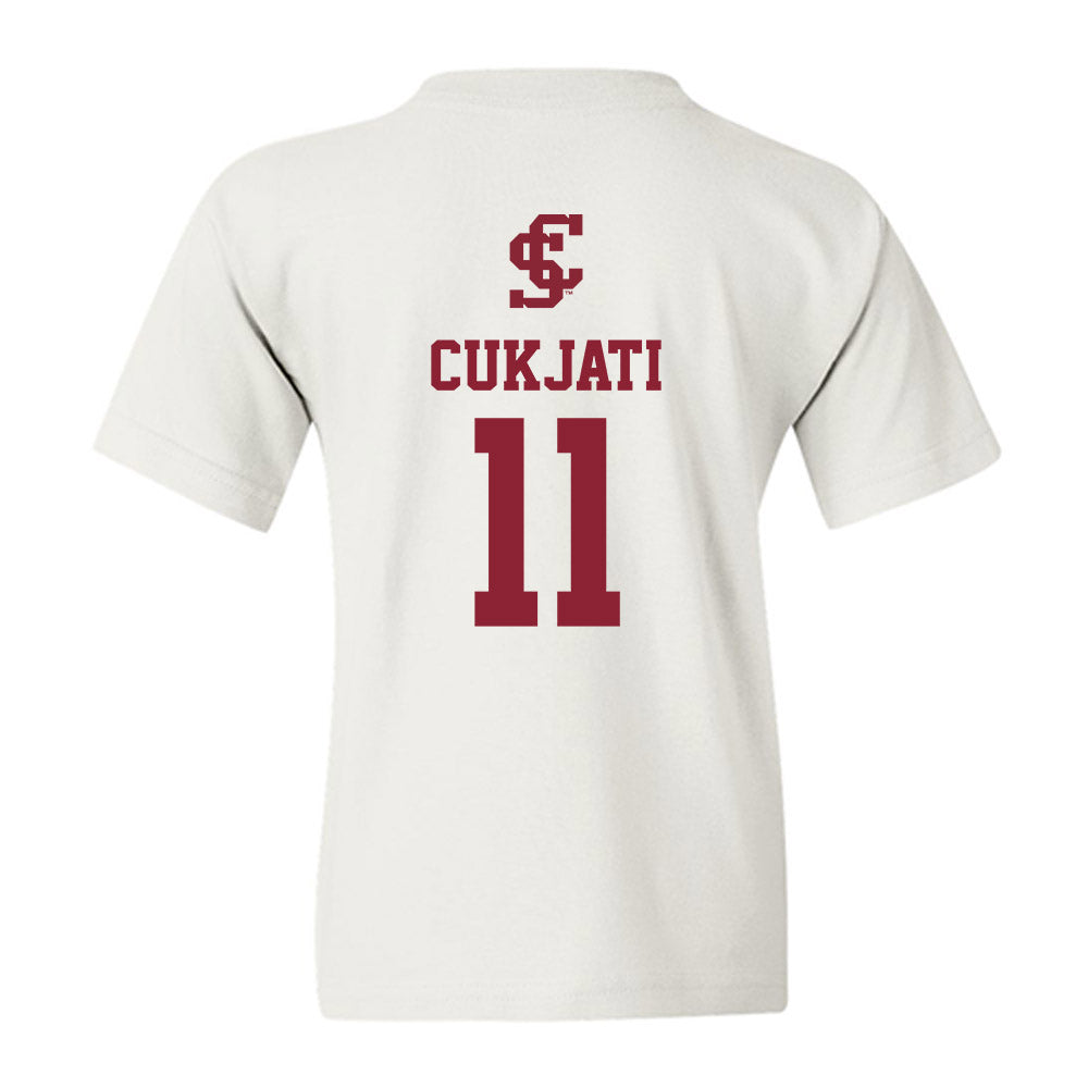 SCU - NCAA Beach Volleyball : Avery Cukjati - Youth T-Shirt-1