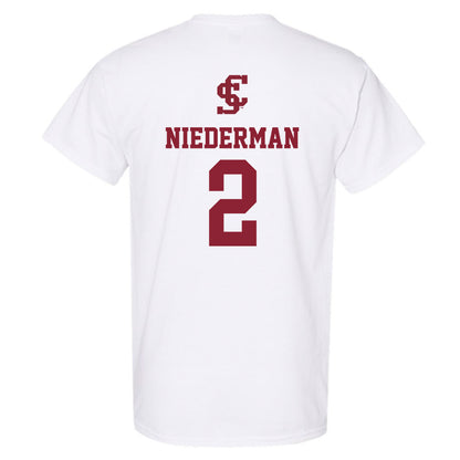 SCU - NCAA Beach Volleyball : Noelle Niederman - T-Shirt-1