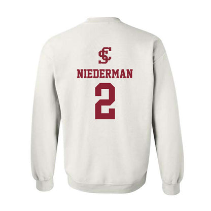 SCU - NCAA Beach Volleyball : Noelle Niederman - Crewneck Sweatshirt-1