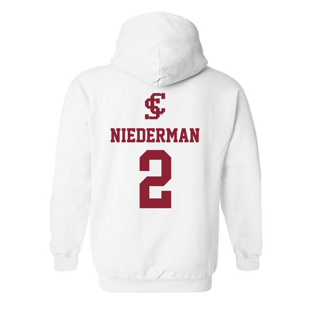 SCU - NCAA Beach Volleyball : Noelle Niederman - Hooded Sweatshirt-1