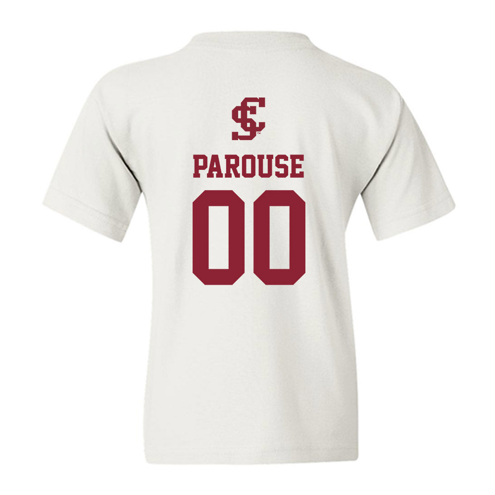 SCU - NCAA Beach Volleyball : Tyler Parouse - Youth T-Shirt-1