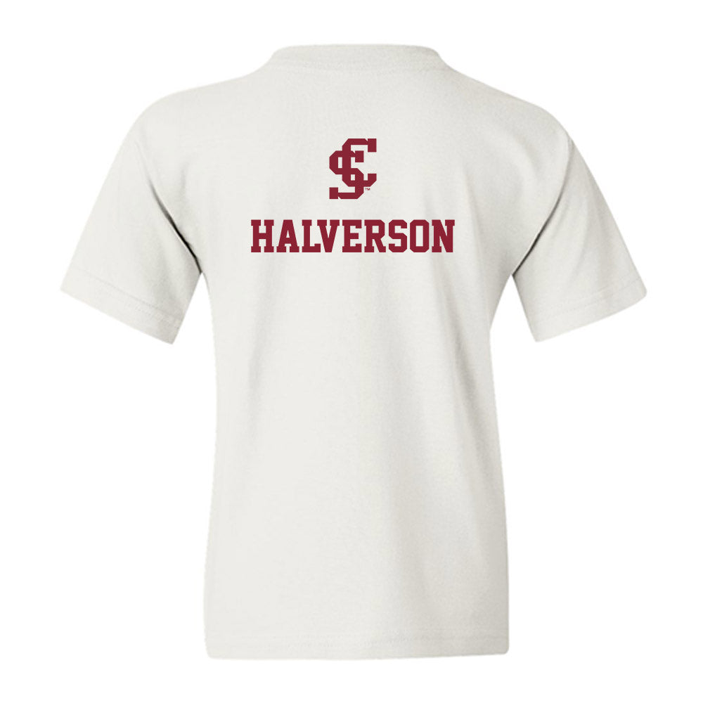 SCU - NCAA Men's Rowing : Jack Halverson - Classic Shersey Youth T-Shirt-1
