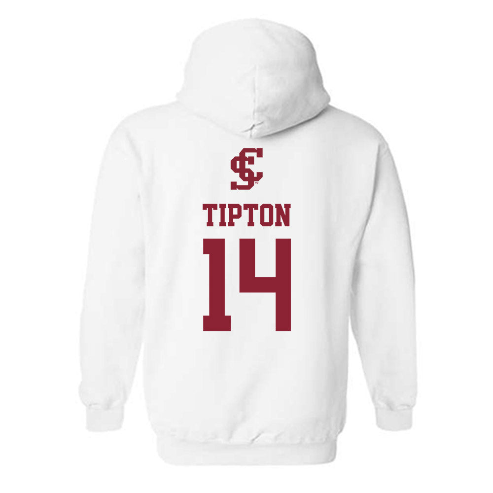 SCU - NCAA Men's Soccer : Tyler Tipton - Sports Shersey Hooded Sweatshirt-1