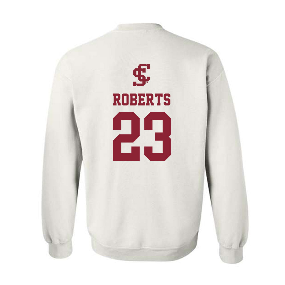 SCU - NCAA Men's Soccer : Spencer Roberts - Sports Shersey Crewneck Sweatshirt-1