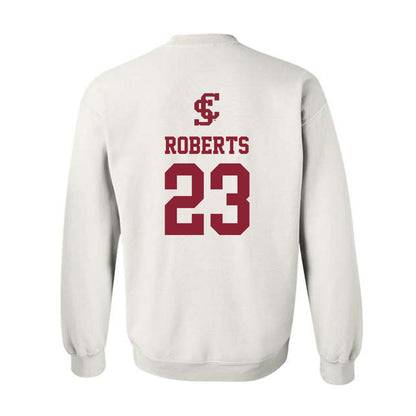 SCU - NCAA Men's Soccer : Spencer Roberts - Sports Shersey Crewneck Sweatshirt-1