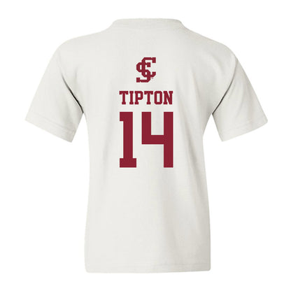 SCU - NCAA Men's Soccer : Tyler Tipton - Sports Shersey Youth T-Shirt-1