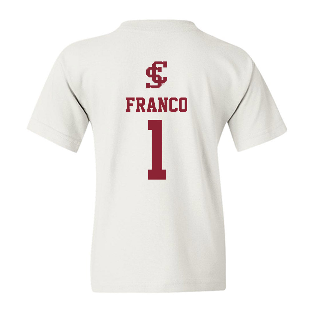 SCU - NCAA Women's Soccer : Amaris Franco - Youth T-Shirt-1