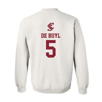 SCU - NCAA Women's Soccer : Isabelle De Buyl - Sports Shersey Crewneck Sweatshirt-1