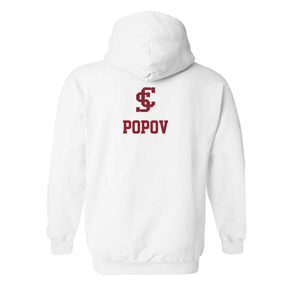 SCU - NCAA Men's Water Polo : Mikhail Popov - Hooded Sweatshirt-1