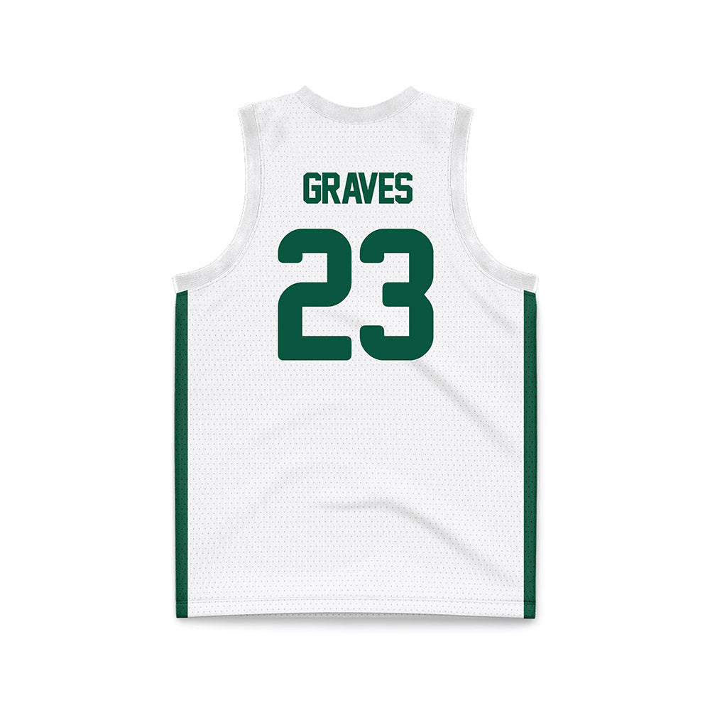 UNC Charlotte - NCAA Women's Basketball : McKenzie Graves - White Basketball Jersey-1