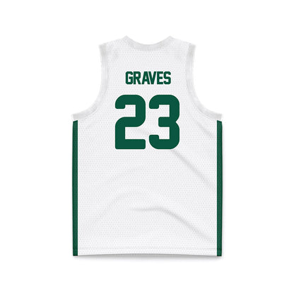 UNC Charlotte - NCAA Women's Basketball : McKenzie Graves - White Basketball Jersey-1