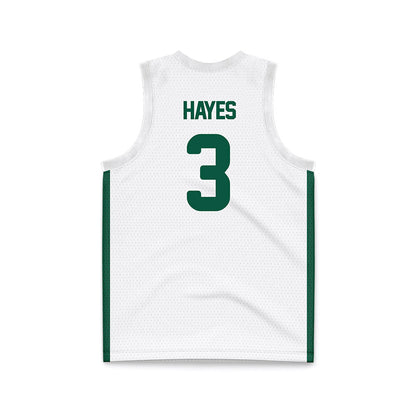 UNC Charlotte - NCAA Women's Basketball : Tanajah Hayes - White Basketball Jersey-1
