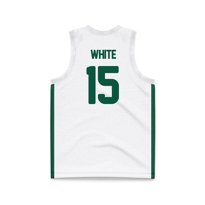 UNC Charlotte - NCAA Women's Basketball : Daphane White - White Basketball Jersey-1