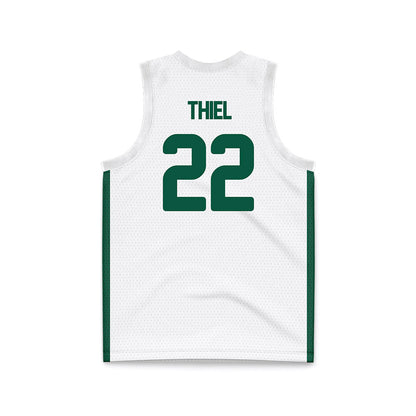 UNC Charlotte - NCAA Women's Basketball : Caroline Thiel - White Basketball Jersey-1