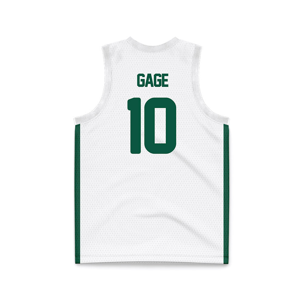 UNC Charlotte - NCAA Women's Basketball : Janavia Gage - White Basketball Jersey-1