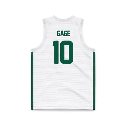 UNC Charlotte - NCAA Women's Basketball : Janavia Gage - White Basketball Jersey-1