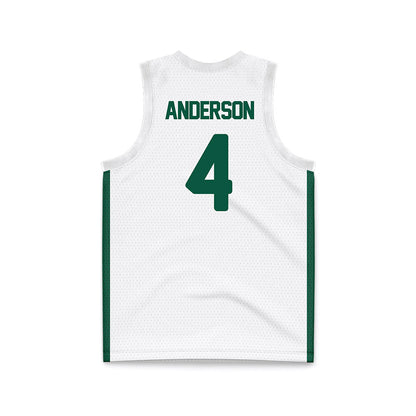UNC Charlotte - NCAA Women's Basketball : Princess Anderson - White Basketball Jersey-1