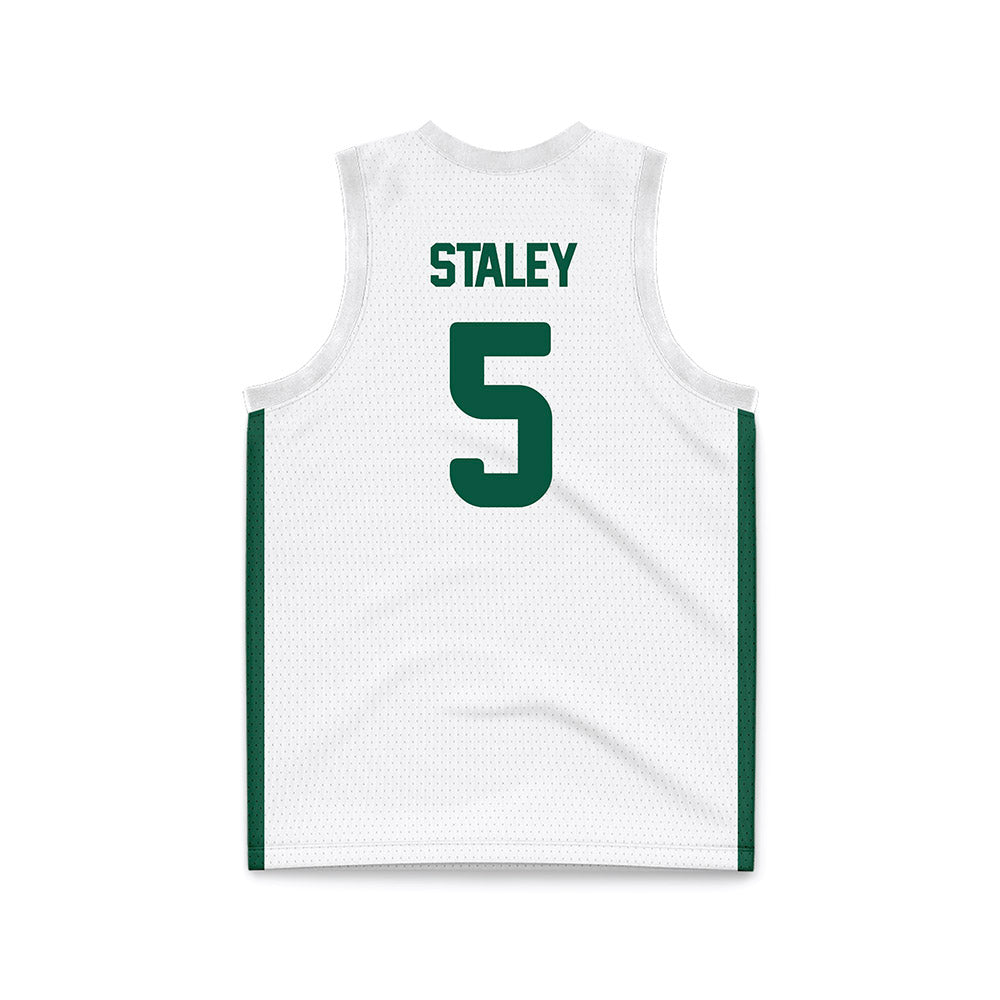 UNC Charlotte - NCAA Women's Basketball : Caitlin Staley - White Basketball Jersey-1