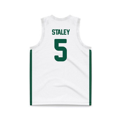 UNC Charlotte - NCAA Women's Basketball : Caitlin Staley - White Basketball Jersey-1