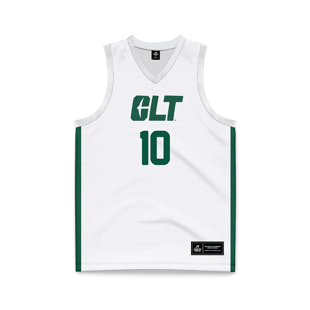 UNC Charlotte - NCAA Women's Basketball : Janavia Gage - White Basketball Jersey-0