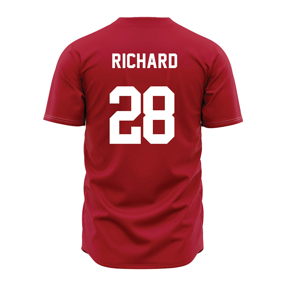 Nicholls State - NCAA Baseball : Dawson Richard - Red Jersey-1
