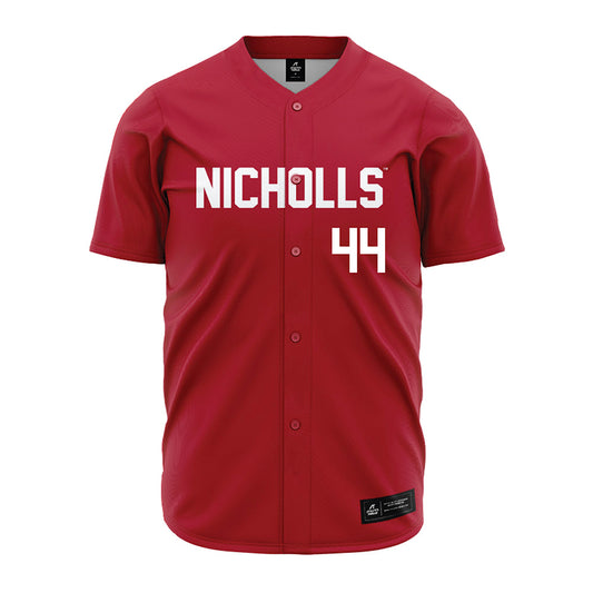 Nicholls State - NCAA Baseball : Owen Schexnaydre - Red Jersey-0