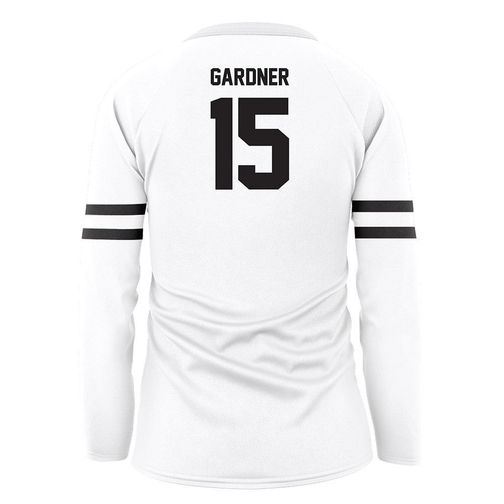 LBSU - NCAA Women's Volleyball : Emma Gardner - White Volleyball Jersey-1
