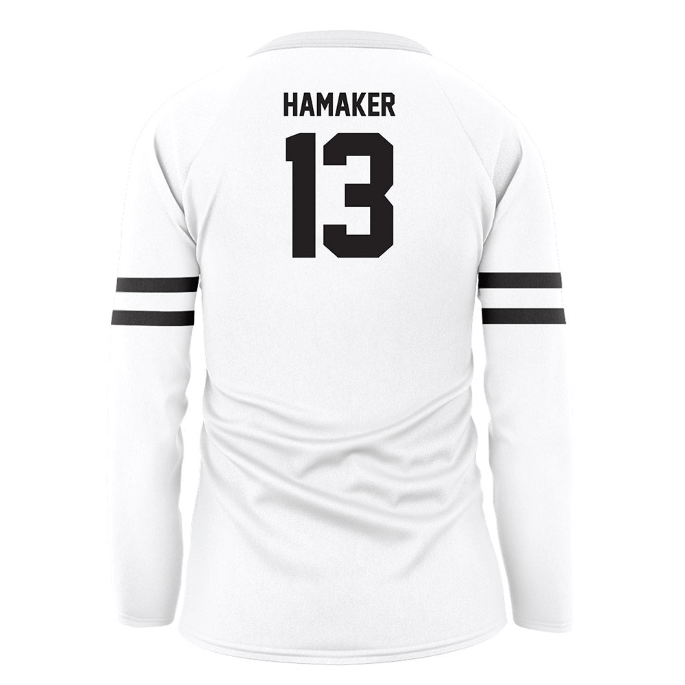 LBSU - NCAA Women's Volleyball : Sidney Hamaker - White Volleyball Jersey-1