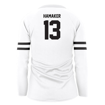 LBSU - NCAA Women's Volleyball : Sidney Hamaker - White Volleyball Jersey-1