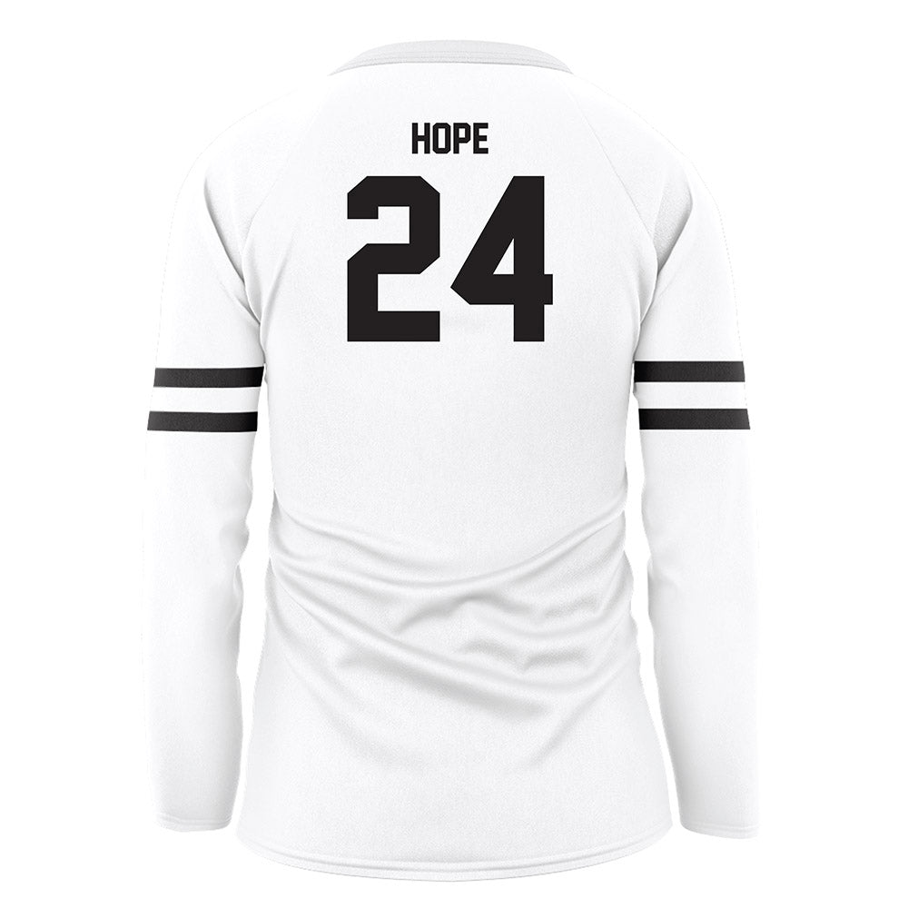 LBSU - NCAA Women's Volleyball : Reagan Hope - White Volleyball Jersey-1