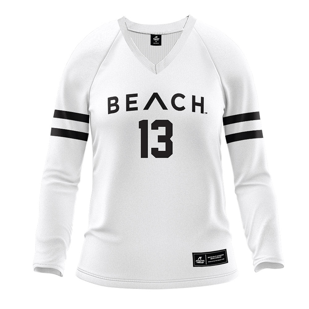 LBSU - NCAA Women's Volleyball : Sidney Hamaker - White Volleyball Jersey-0