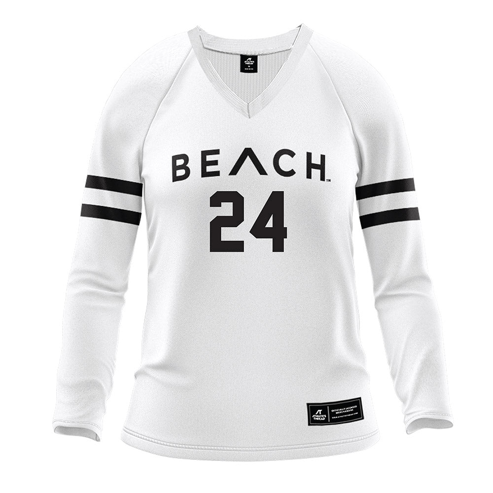 LBSU - NCAA Women's Volleyball : Reagan Hope - White Volleyball Jersey-0