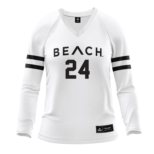 LBSU - NCAA Women's Volleyball : Reagan Hope - White Volleyball Jersey-0