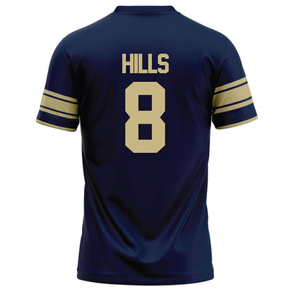 Akron - NCAA Football : Brandon Hills - Navy Football Jersey-1