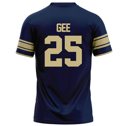 Akron - NCAA Football : Chris Gee - Navy Football Jersey-1