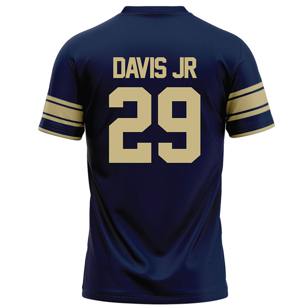 Akron - NCAA Football : Tairan Davis jr - Navy Football Jersey-1