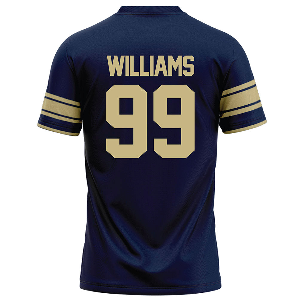 Akron - NCAA Football : Jalen Williams - Navy Football Jersey-1