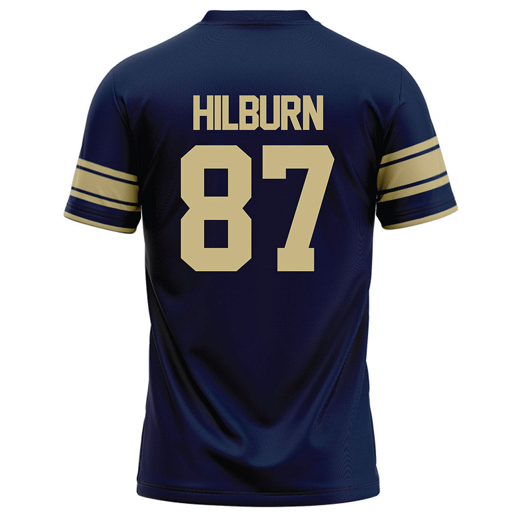 Akron - NCAA Football : Gentz Hilburn - Navy Football Jersey-1