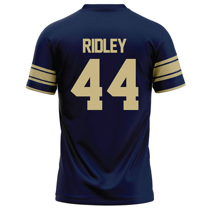 Akron - NCAA Football : Jasun Ridley - Navy Football Jersey-1