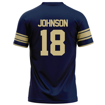 Akron - NCAA Football : DiMarco Johnson - Navy Football Jersey