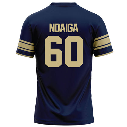 Akron - NCAA Football : Jeremiah Ndaiga - Navy Football Jersey