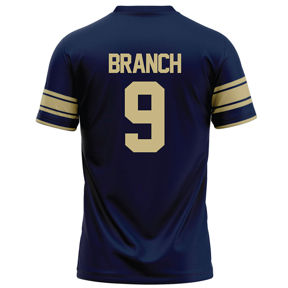 Akron - NCAA Football : Aamii Branch - Navy Football Jersey-1
