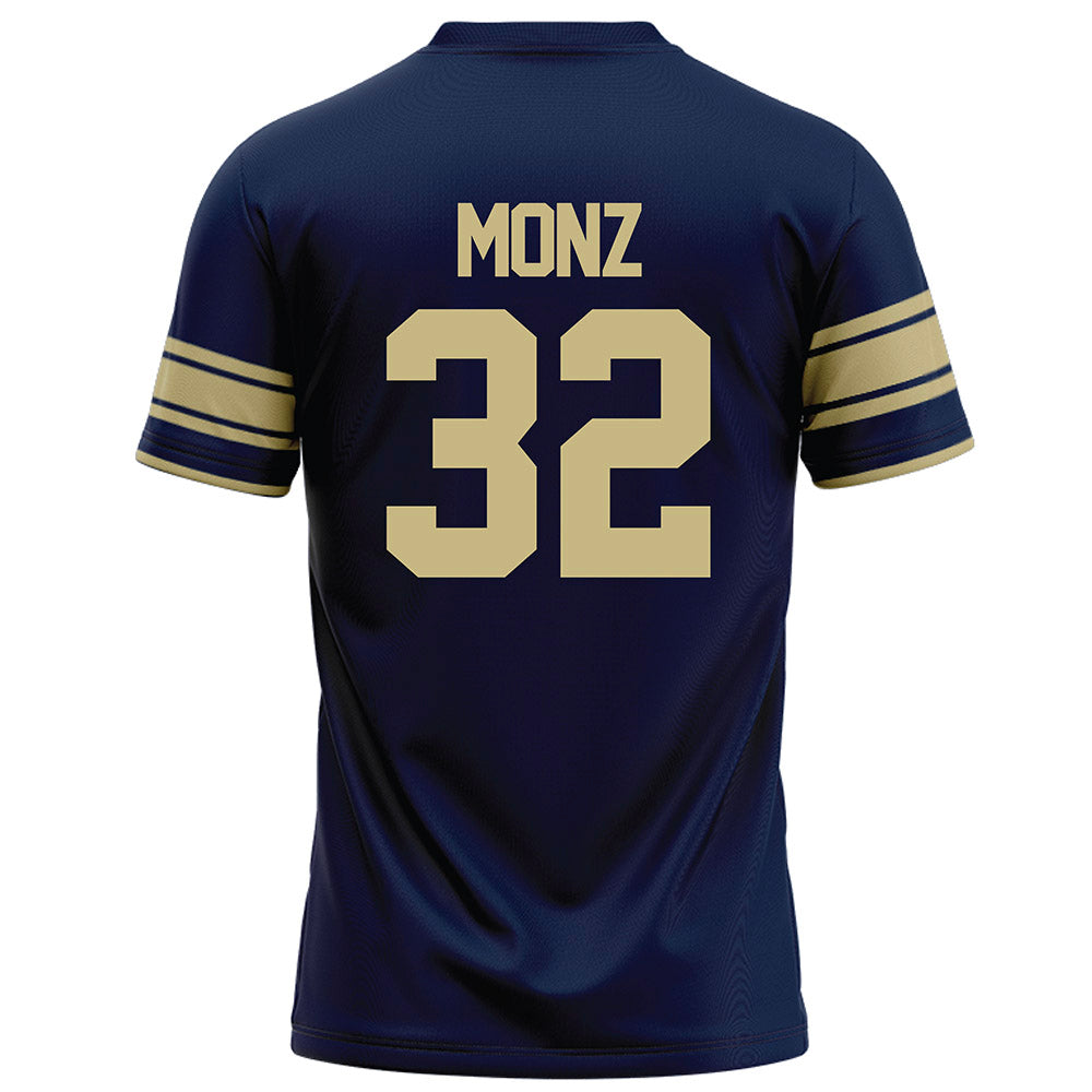 Akron - NCAA Football : Dominic Monz - Navy Football Jersey