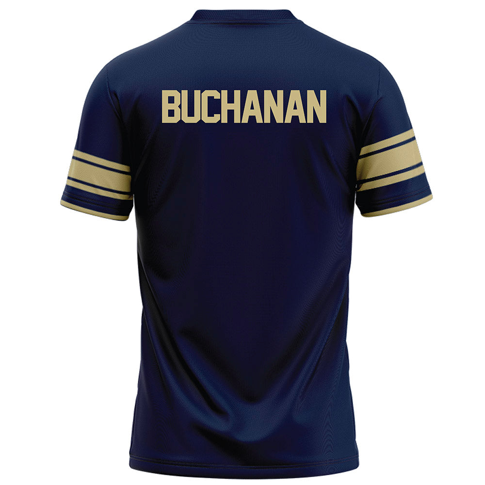 Akron - NCAA Football : Jude Buchanan - Navy Football Jersey-1