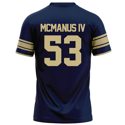 Akron - NCAA Football : Kenneth McManus IV - Navy Football Jersey-1